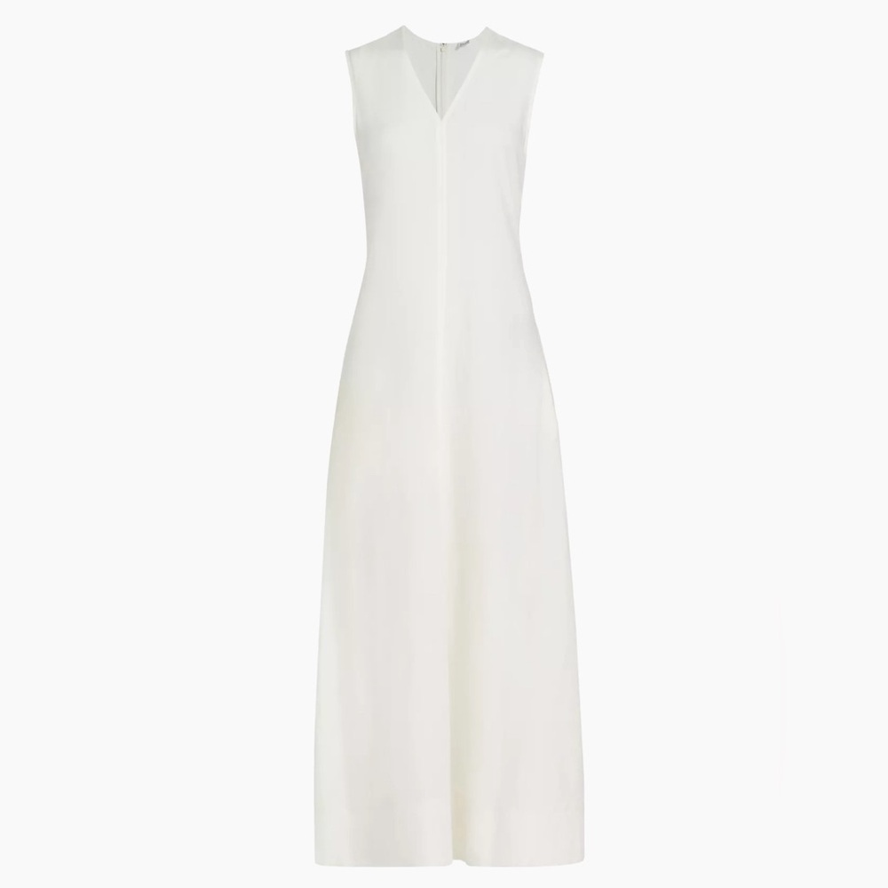 Toteme Plunging Floral Jacquard Twisted Backless Maxi Dress Off White FR 34 700$ - Picture 11 of 17